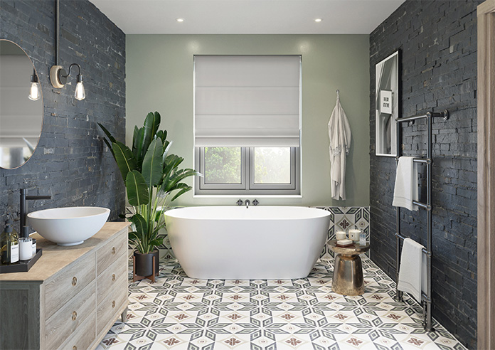Loxley, Grey - Motorised Roman Blind - Image 8